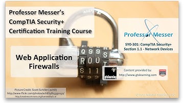 Overview of Web Application Firewalls - CompTIA Security+ SY0-301: 1.1