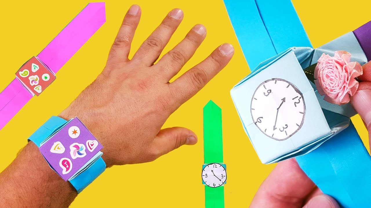 Easy Paper Watch. How to make Watch - box from paper. - YouTube