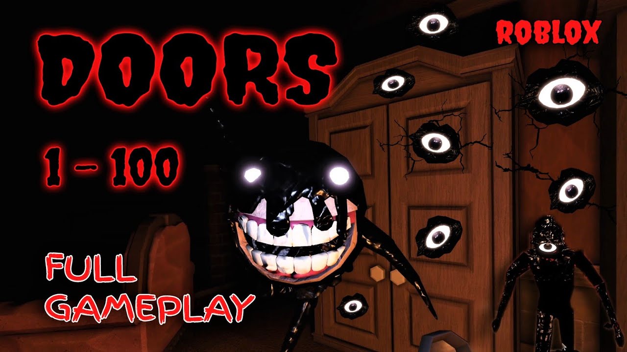 Roblox DOORS Door 1-100 Solo Walkthrough (no deaths, no