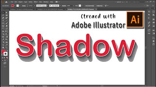 Text Shadow * Adobe illustrator screenshot 5