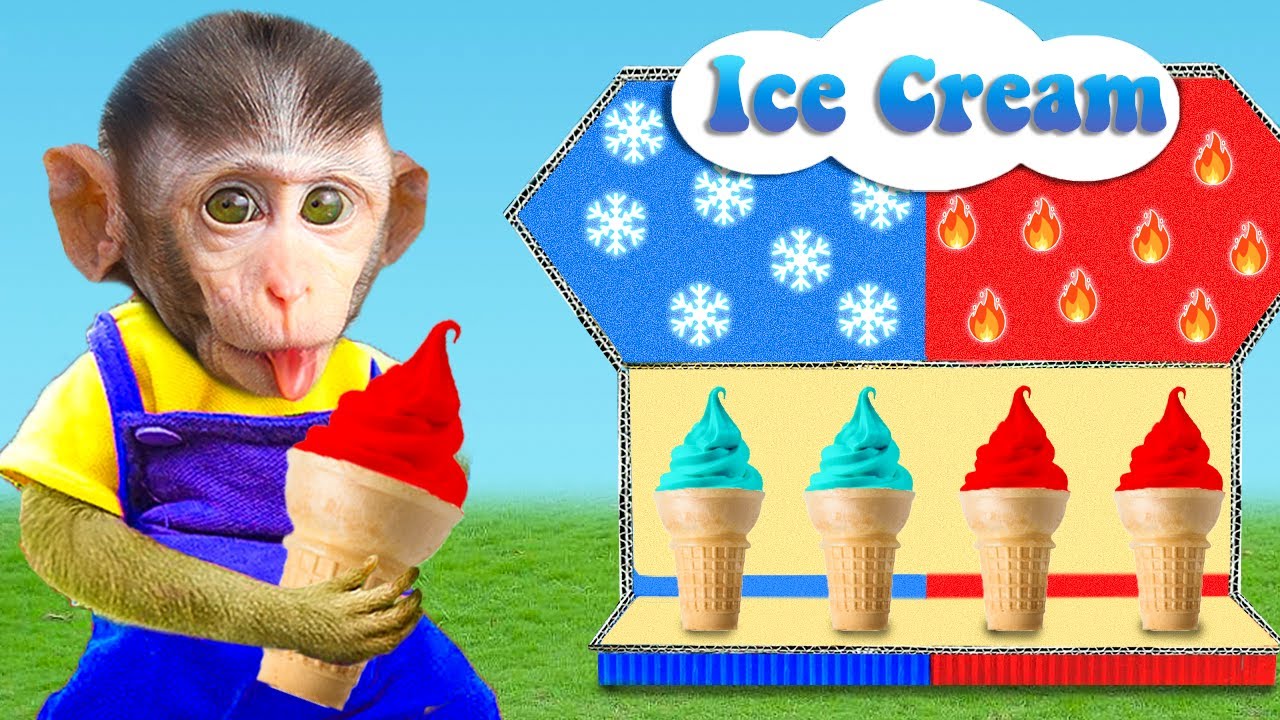 Monkey Banana Bim Bim Eats Oreo Ice Cream