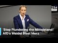 FULL REMARKS: Alice Weidel Criticizes Berlin Over Energy, Immigration &amp; EU Control in Bundestag|AC1B