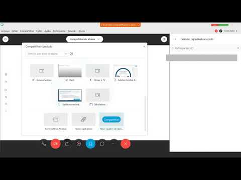 Vídeo: O participante pode compartilhar a tela no webex?
