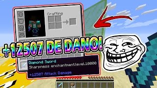 Minecraft CUBÃO : TROLLAGEM DA MELHOR ESPADA !! (MINECRAFT TROLL)