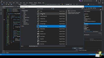 Xamarin.Forms Create Main Menu Master Detail Page .Net Standard 2.0 C#