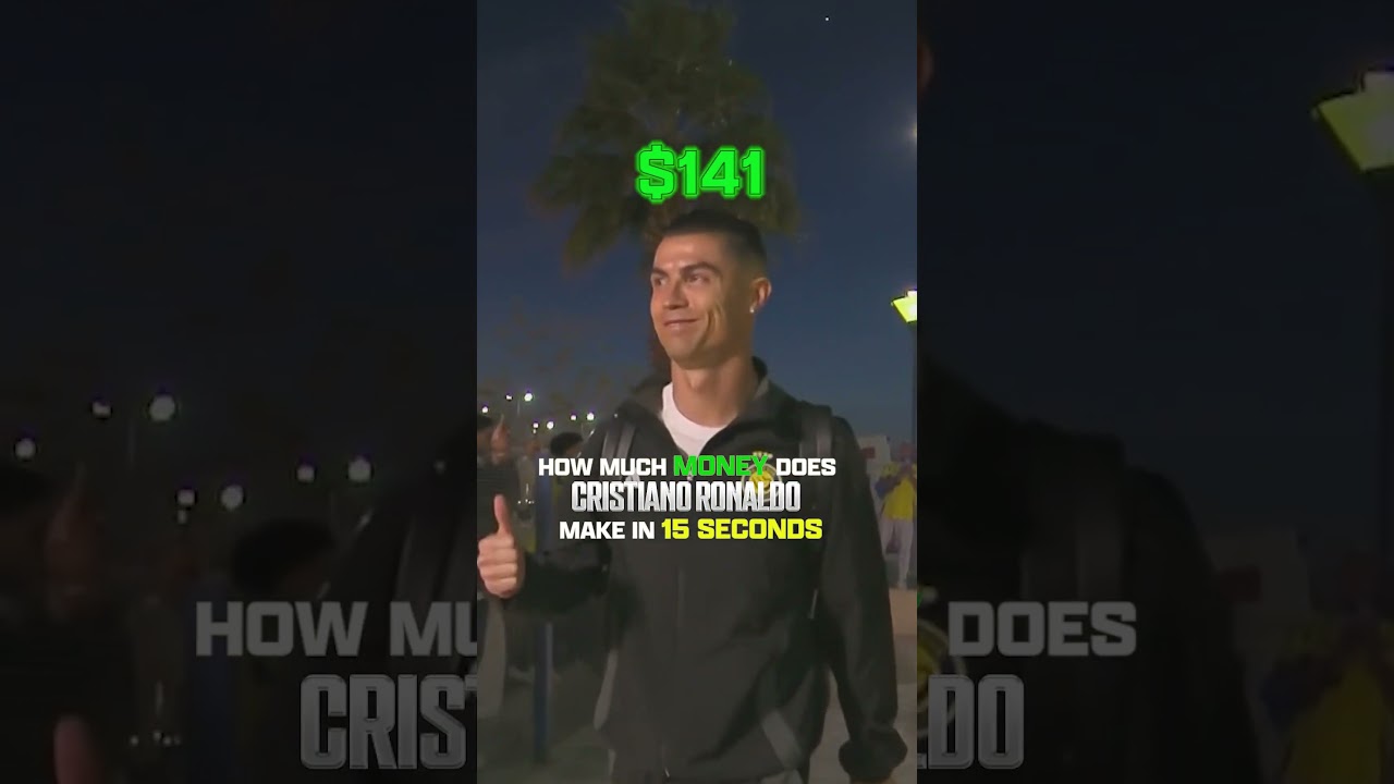 Ronaldo makes $1,171,950 a day 😳 