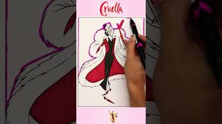 Coloring Cruella #coloring #art #disney #cruella