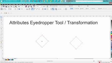 Corel Draw Tips & Tricks Attributes Eyedropper Tools Transformation