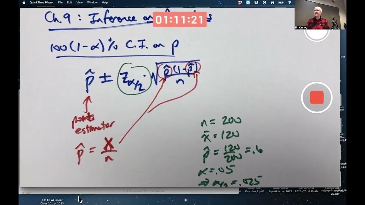 Prob & Stats, Lec 23C: Quick Introduction to Inference on Proportions ...