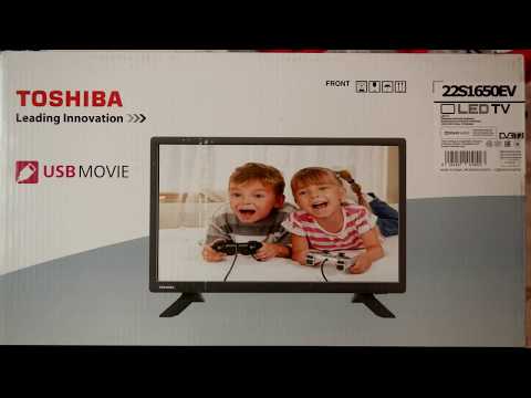 TOSHIBA 22S1650EV настройка Т2 каналов , меню