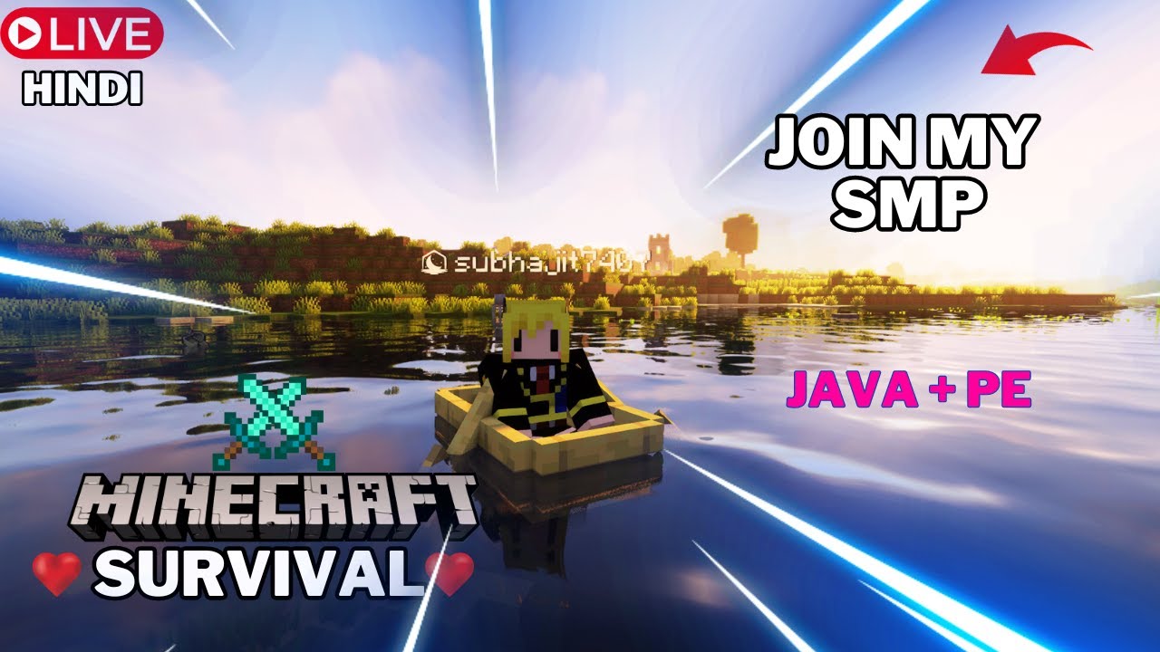 Minecraft Live || 24/7 Minecraft Smp || Minecraft Live Hindi || Java ...