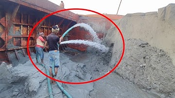 Unloading sand form ship barge unloading video unload sand from big barge ship 334 (18 NOV 2025)