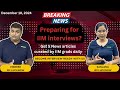Mastering Current Affairs for Interviews! MBA interview preparation