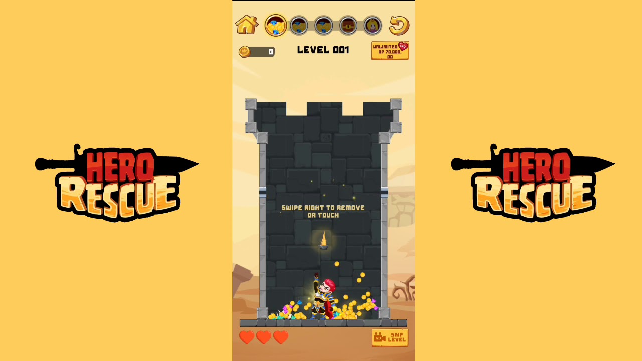 Hero Rescue Level 1-5 - YouTube