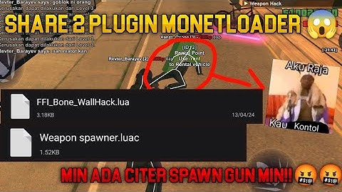 PLUGIN WEAPONHACK DAN WALLHACK MONETLOADER || CLEO TROLL MONETLOADER GTA SAMP ANDROID