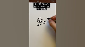 How To Draw A Snail Using The Number 2