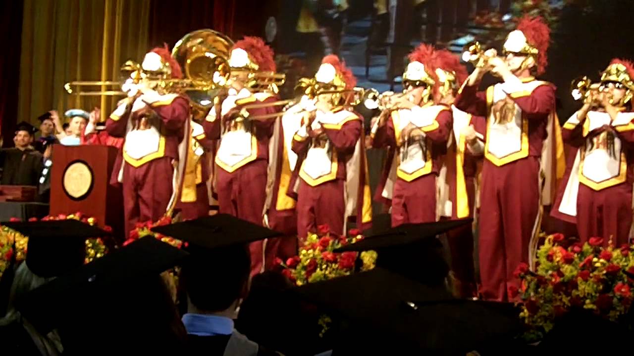 USC Marshall Graduation...marching band YouTube