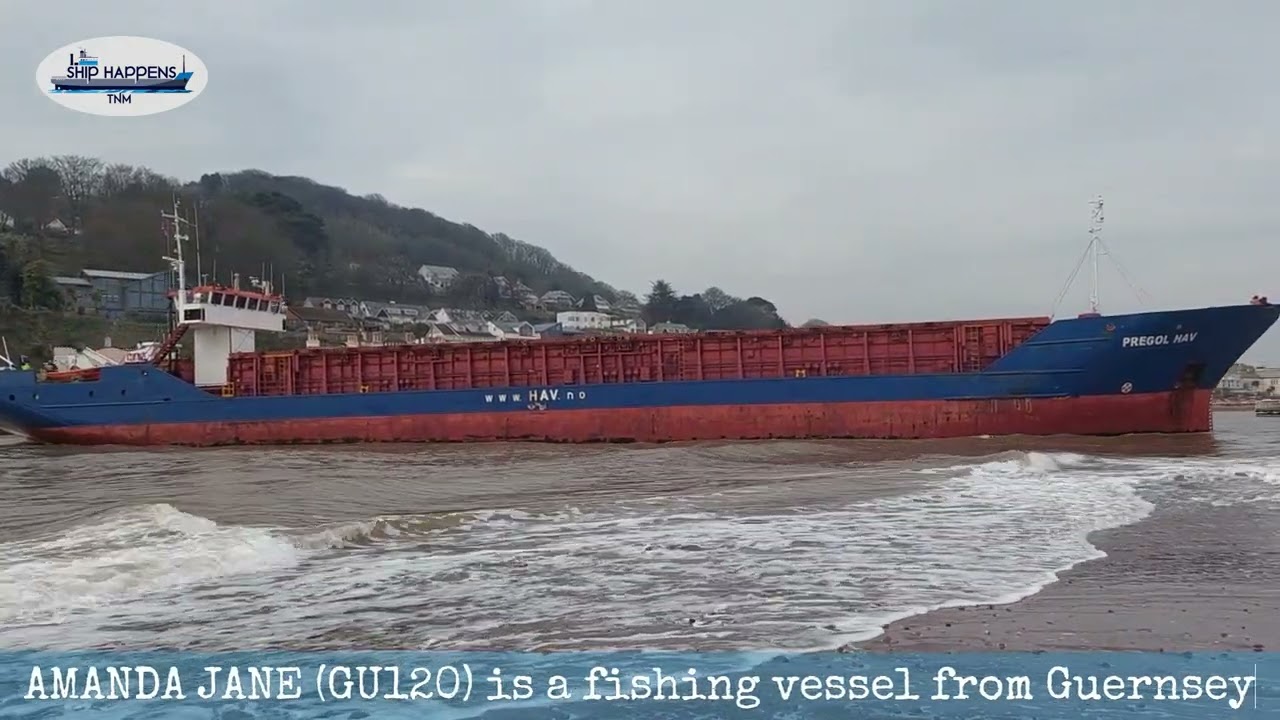 PREGOL HAV (IMO 8519239) arrives at Teignmouth port 19 March 2025 (with VHF radio)