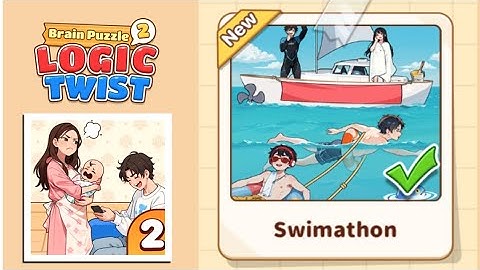 Brain Puzzle 2: Logic Twist Level 60 | swimathon Gameplay