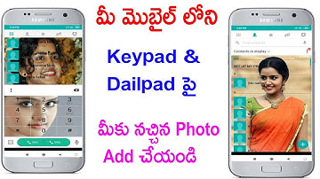 how to change the dialpad background using your own photo | how to add photo in dialpad with mobile