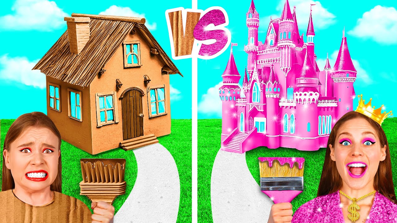 Домики Одного Цвета Бедная vs Богатая vs Ультра Богатая | Смешные Моменты от BaRaDa Best