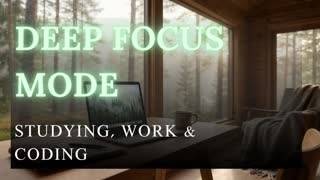 Rainy Forest Workspace 🌿 Coding Ambience with Deep Focus Music (LIVE)