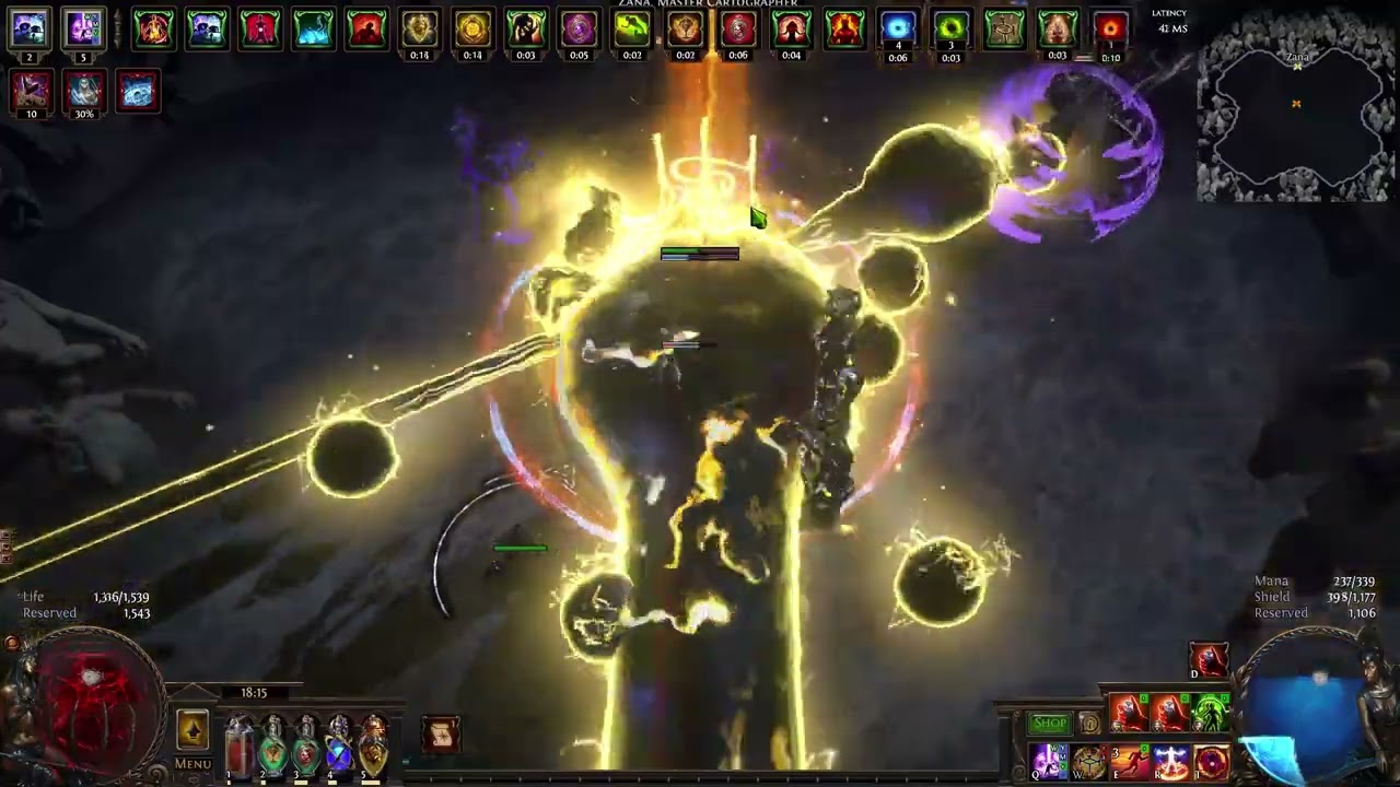 [3.23] Path of Exile  Hexblast Pathfinder facetank Uber Elder Deathless