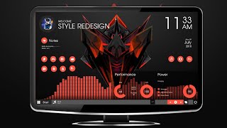 How To- Customization Desktop// Crystal RED Theme // screenshot 1