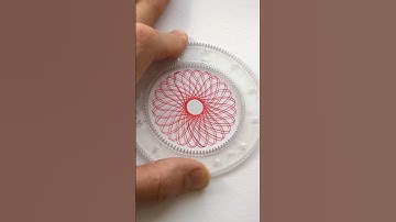 Geometric shapes in a basic Spirograph design #92 #shorts #ytshorts #trending #asmr