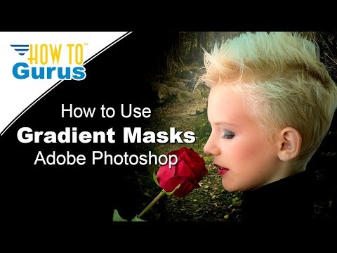 Photoshop Gradient Mask Tutorial : Soft Vignette Replace Background Portrait CC  CS CS