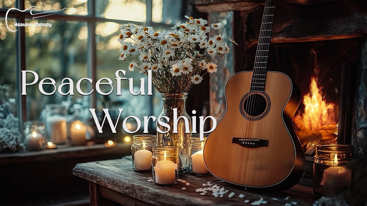 Instrumental Worship Guitar - Cozy Fireside Acoustic Instrumental for Relaxation & Study