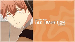 tile flip spin transition - tutorial