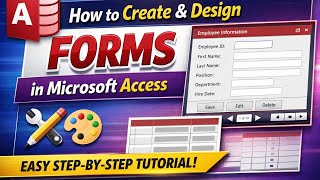 How to Create & Design Forms in Microsoft Access | Step-by-Step Tutorial @TechPcMind-b2h