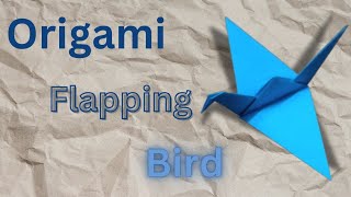 Easy to make origami flapping bird||step by step tutorial