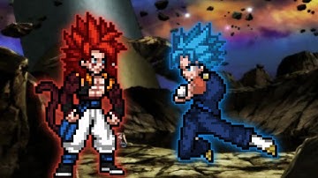 Gogeta SSJ4 (New) VS Vegito SSB in Jump Force Mugen