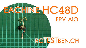 Eachine HC48D FPV AiO RF Power Testing (25mW 48CH FPV all-in-one) - RCTESTBEN.CH