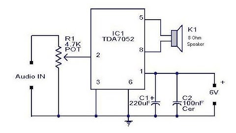 Mini stereo amplifier circuit with volume adjustment using TDA7052 IC | #52 | Circuiterதமிழ்