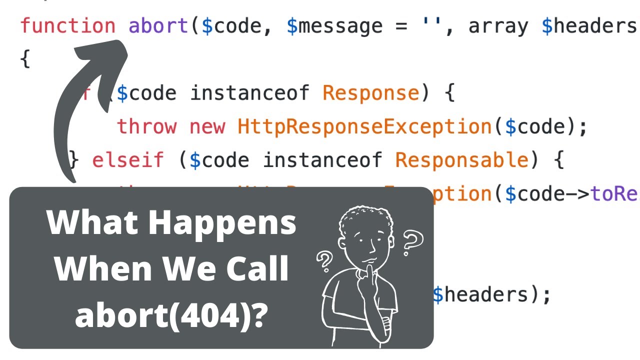 Laravel 5: Throwing HTTP Exceptions With abort / Blog / Stillat