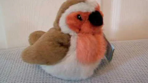 Robin - www.TidyToys.co.uk - Soft Toy with sound - 79611 - RSPB Birds - Series 1