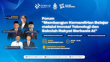 Forum "Membangun Kemandirian Belajar melalui Inovasi Teknologi dan Sekolah Rakyat Berbasis AI"