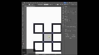 How To Create Overlap Square Pattern in Illustrator #shorts #tutorial #illustration #adobe #viral