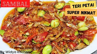 RESEP SAMBAL TERI PETAI SUPER NIKMAT ‼️Ala @widyakitchen