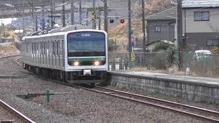 試9691M E501系 K754編成 久ノ浜駅通過