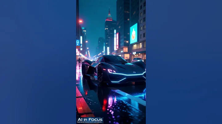 🚀 Cyberpunk Hypercar of 2050 | Futuristic AI-Generated Supercar in a Neon City!