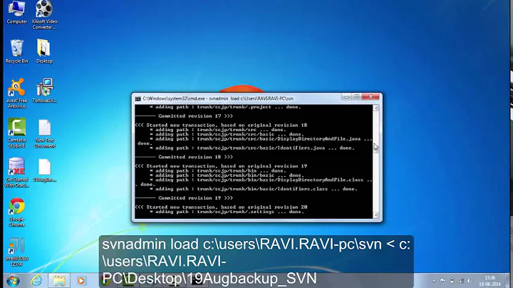 svn backup and restore repository