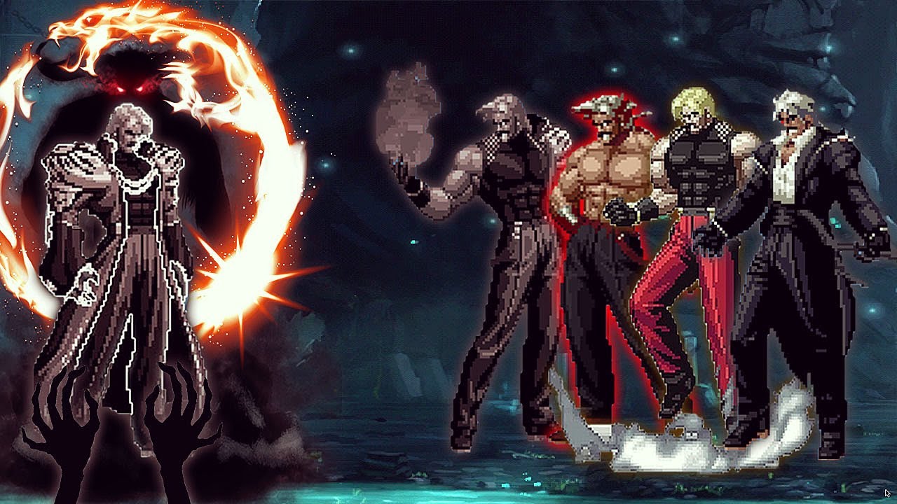 [KOF MUGEN] New Final Rugal Vs Ultimate Bosses Rugal Team - YouTube