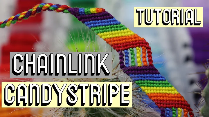 CHAINLINK CANDY STRIPE BRACELET TUTORIAL [CC] || Beginner Friendly