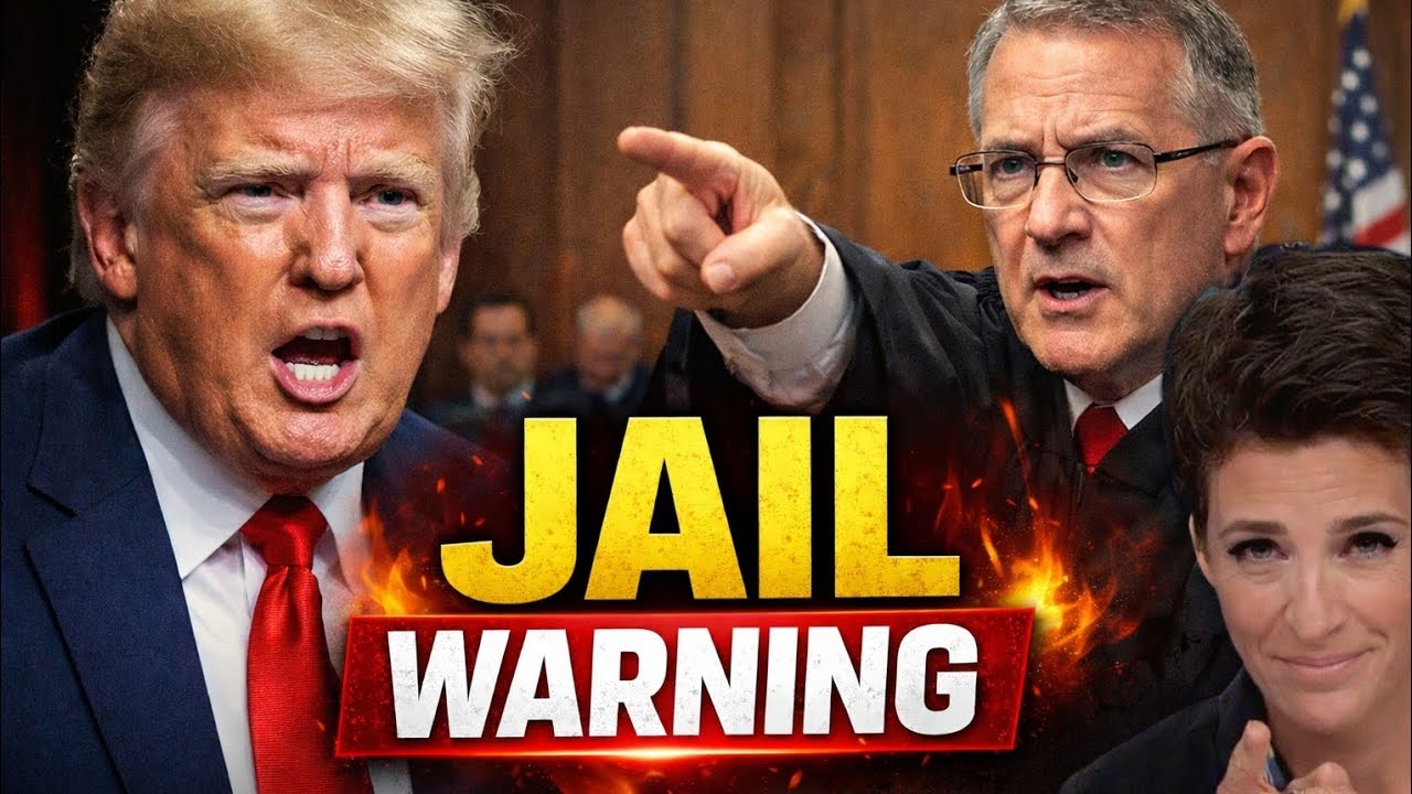 Federal Judge Warns Trump of Possible Jail Time in Tense Live Court Showdown|Rachel Maddow 