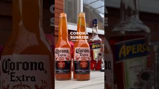 СОХРАНЯЙ летний коктейль❤️😍 : Corona (отпить до лейбла)+Апельсиновый сок (стопочка) + Апероль+Лайм
