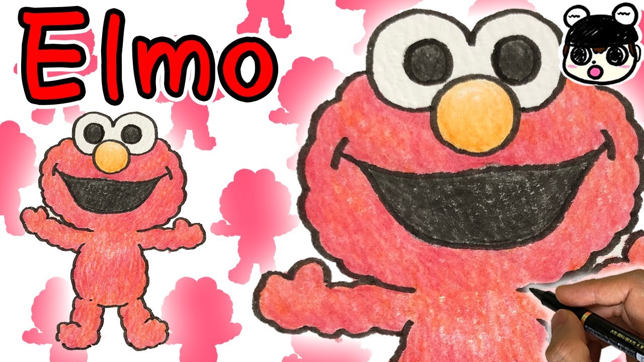 Sesame Street How To Draw Elmo Step By Step Youtube